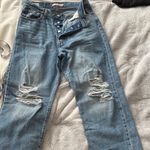 Levi's EUC Ribcage Straight Ankle Distressed Denim Jeans Size 30 Photo 7