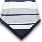 Barefoot Dreams NEW CozyChic Ultra Lite Gray Stripe Ocean Breeze Poncho One Size Photo 2