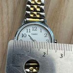 Timex Ladies Watch Indiglo White Dial Two Tone Stainless Bracelet Date Window Photo 7