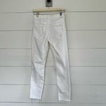 Mother Women’s White 26 Little Miss Lacey Looker Ankle Fray Jeans Photo 4