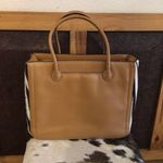 Adrienne Vittadini genuine leather hide satchel Photo 5
