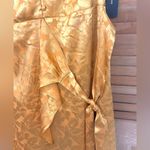 Lulus  Size Large Iconic Mustard Yellow Satin Faux Wrap Mini Dress NWT Photo 10