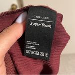 & Other Stories & other stories Ribbed Wide Leg Maroon Wine Pants- Size XS Photo 8