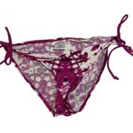 Wet Seal  Purple and White Floral Bikini Bottom Photo 0