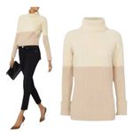 Intermix  wool & cashmere knit turtleneck sweater Small Photo 5