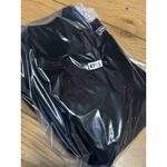 Vince  Black Shift Dress Contrast Arms Sz 4 Wedding Guest‎ Formal Poly  Leather Photo 13