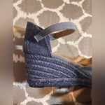 Castaner Blue Denim Espadrille Wedge Shoes made in Spain summer business casual Size 7 Photo 3