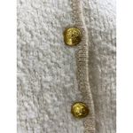 Gap  Women's Cream Wool Alpaca Gold Buttons Pockets Long Sleeve Sweater Jacket S Photo 2