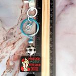 Mother Hustler With a Side of Coffee Red Flowers Keychain Photo 5