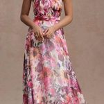 Mac Duggal 68108 Multicolor Asymmetrical Ruffled Halter Floral Gown Photo 0