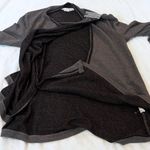 Mystree  Long Sleeve Wrap Drape Sweater Top Shirt Solid Gray Medium Casual Photo 7