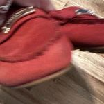 Coach Fredrica Nubuck Red Suede Loafers 7B Photo 11