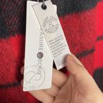 Treasure & Bond Buffalo check plaid hooded zip up cape with pockets Photo 12