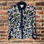 Urban Outfitters Coincidence & Chance Black Floral Button Down Shirt Size XS Photo 1