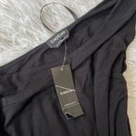 Bebe Women’s high low asymmetrical braid details one shoulder dress in BLACK XS Photo 2