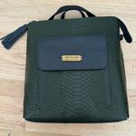 NWT Isle Locada Leather Backpack / Purse / Bag. Dark green Photo 0