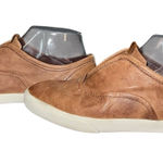 Frye  Womens Mindy Leather Slip On Sneaker Shoes Distressed Brown Low Top‎ Sz 6.5 Photo 0