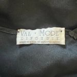 Val Mode Y2K 90s Black Satin Mini Slip Dress Nightgown Size M Photo 9