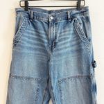 american eagle jeans size 12 Medium Blue 90s Straight Y2K Friends Carpenter Photo 1