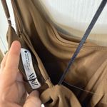 ZARA  One-Shoulder Dress in Olive Photo 6