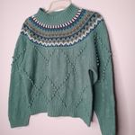 Cabin creek Vintage  bubble green knit sweater s Photo 1