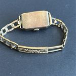 Elgin women’s vintage art deco antique 10k gold filled watch adjustable 6 Photo 6