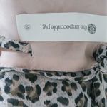 The Impeccable Pig  S Pink Leopard Strappy Romper Photo 7