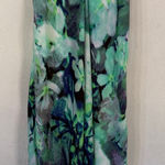 Charlie Jade  Green and Blue Floral Maxi Dress size Large Photo 0