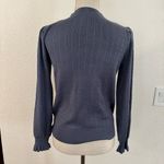 Adrianna Papell Blue Textured Women's Blouse Photo 2