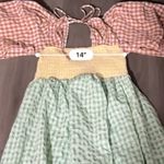 ASOS Design Shirred Mixed Multicolor Gingham Print Long Sleeve Midi Dress Sz 6 Photo 6