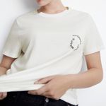 Mango Fight Against Cancer Solidarity T-Shirt Embroidered Message White Size 2XL Photo 0