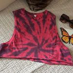 Free People , movement boho cotton cropped tie-dye muscle tank top XS​ Photo 0