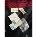 Vintage Bobbie Brooks Jumper Dress Womens XL 16/18 Plaid Embroidery Holiday NEW Red Photo 3