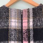 Line and Dot Anthropologie  Frontier Wool Blend Pink Plaid A Line Dress XXS Petite Photo 7