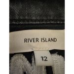 River Island  Womans Black Embroidered Jean Jacket Size 12 Photo 8
