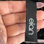 Elan NWOT  Black Fringe Knit Bohemian Poncho Sweater Shrug One Size Womens Photo 8