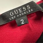 Guess  Cut Out Red Black Formfit Bodycon Slit Front Above the Knee Dress Womens 2 Photo 11