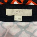 Loft Ann Taylor Red Floral Maxi Skirt with Side Slit Size Small Photo 7