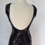 Glenrob LTD Vintage Black Sequin Sleeveless Backless Bodycon Dress Photo 5