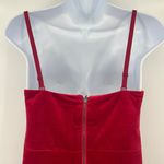 Guess  Velvet Bustier Top Sz S Red Holiday Peplum Holiday Y2K Glam Corset Party Photo 5