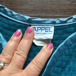 Appel Vintage 3/4 Zip Robe Teal Small Blue Photo 1