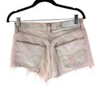 RE/DONE Levis Womens The Short Cotton High Rise Light Pink Button Fly Fringe 25 Photo 1