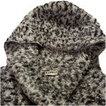 Katydid Women’s One Size Black Animal Print Teddy Bear Fleece Hooded Jacket Photo 3