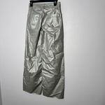 OAT wide leg high rise jeans size 0/25 Silver Photo 3