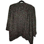 Ann May Lined Silk Cotton Blazer Size Large Black Pink Office Work Business Photo 1