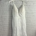 New Boutique Bridal Gown size US 16 plus lined lace train flared romantic event White Photo 3