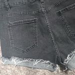 None New black distressed denim shorts Photo 2