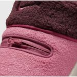 Nike  Burrow Women's Slippers Pink Berry Sherpa Zip Pockets Size 9 DR8883 600 Photo 7
