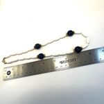 Trifari  vintage white and navy blue beaded barrel necklace Photo 4