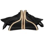 Balenciaga  Paris 37 Glove Wedge Sandals Black Leather 5" Heels Photo 7